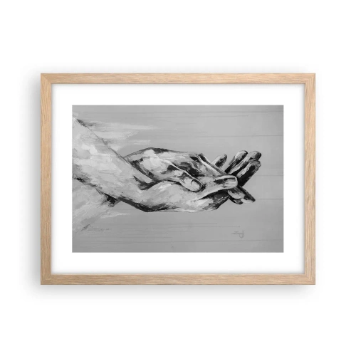 Poster in cornice rovere chiaro - Inizio... - 40x30 cm