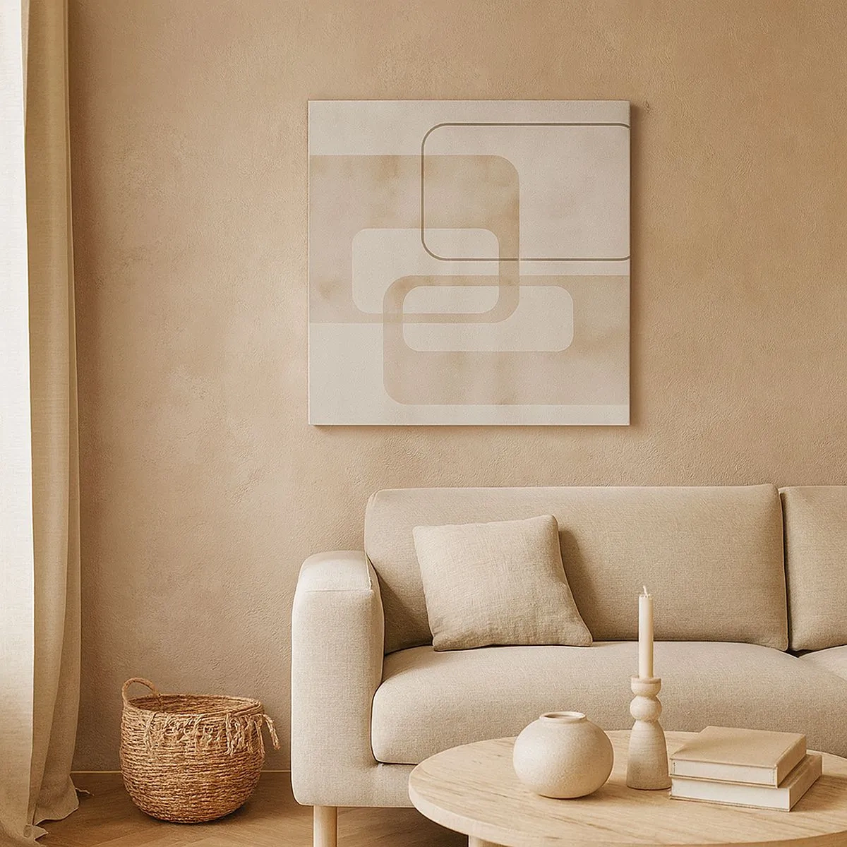 Quadro su tela - Stampe su Tela - Giunti geometrici - 30x30 cm