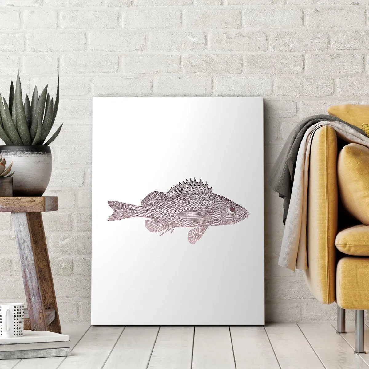 Quadro su tela - Stampe su Tela - Il pesce dagli occhi enormi - 55x100 cm