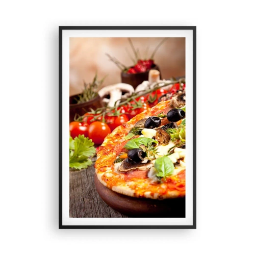 Poster in cornice nera - Con ingredienti tellurici - 61x91 cm