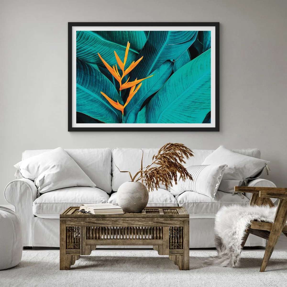 Poster in cornice nera - Il fiore dell'Eden - 50x40 cm