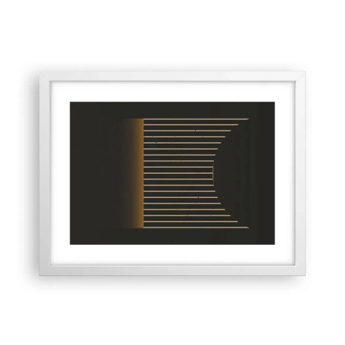 Poster in cornice bianca - Esaminare l'oscurità - 40x30 cm