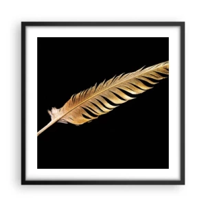 Poster in cornice nera - Non una piuma qualsiasi.... - 50x50 cm