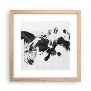 Poster in cornice rovere chiaro - C'è un senso nella follia? - 30x30 cm