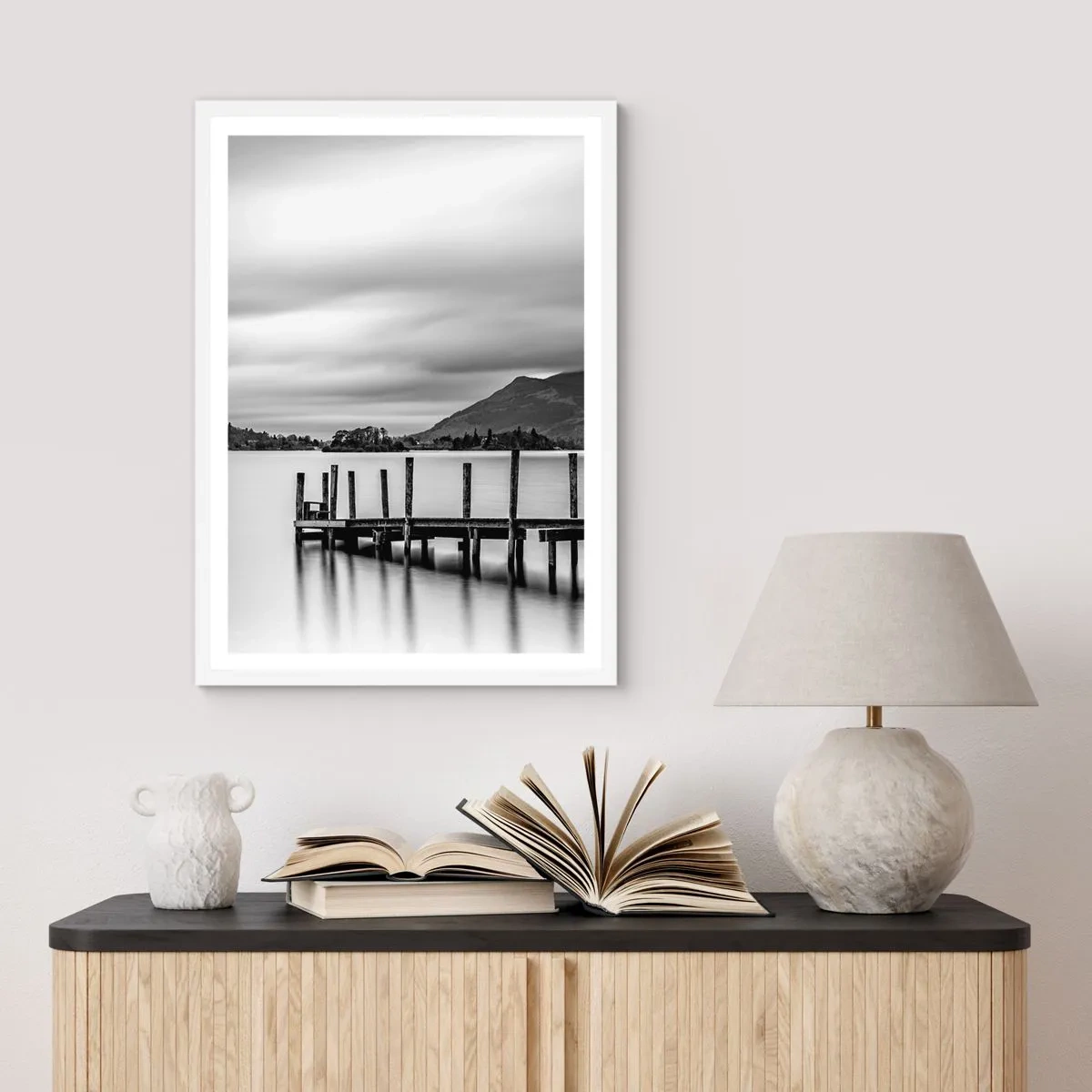 Poster in cornice bianca - Mitezza e forza - 30x40 cm