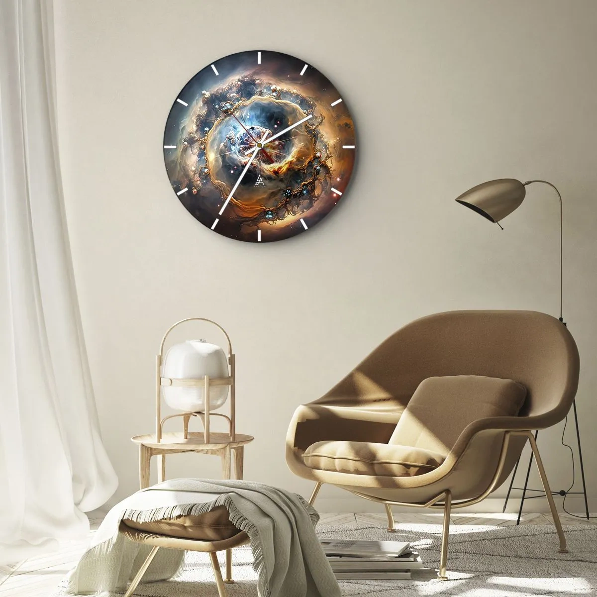 Orologio da parete - Orologio in Vetro - L'inizio - 40x40 cm