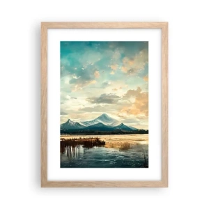 Poster in cornice rovere chiaro - Sotto la protezione del cielo - 30x40 cm