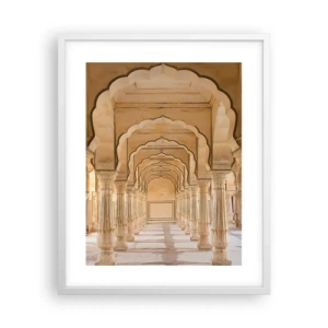 Poster in cornice bianca - Nel palazzo del Maragià  - 40x50 cm