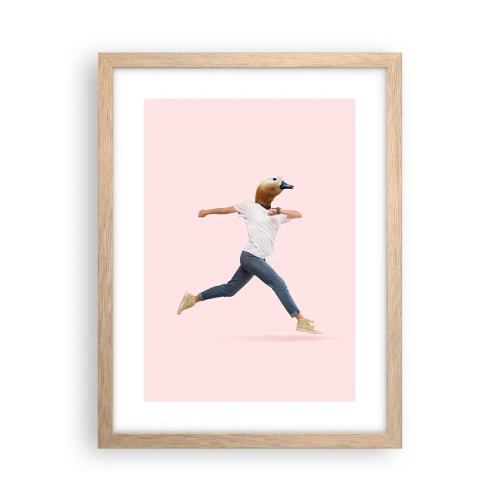 Poster in cornice rovere chiaro - Un pizzico di assurdo - 30x40 cm