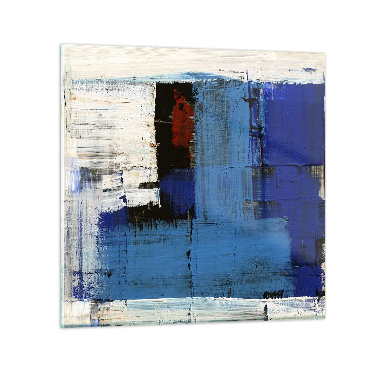Quadro su vetro - I segreti del blu - 60x60 cm