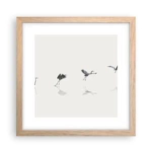 Poster in cornice rovere chiaro - Quattro semplici passi - 30x30 cm