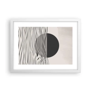 Poster in cornice bianca - Composizione a metà - 40x30 cm