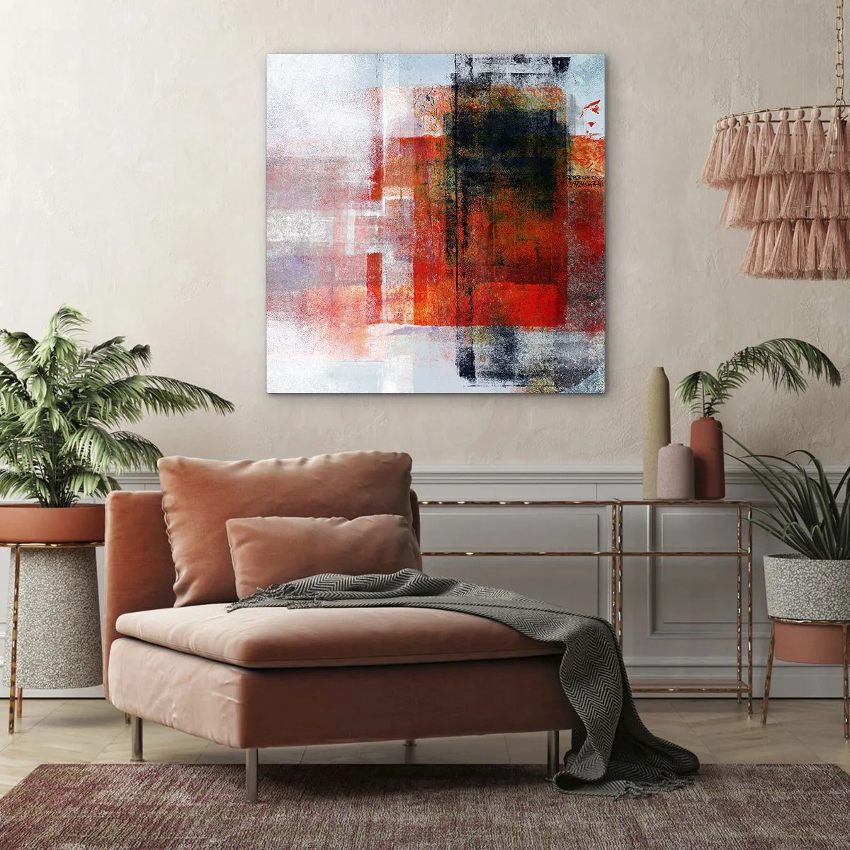 Quadro su tela - Stampe su Tela - Composizione arroventata - 30x30 cm