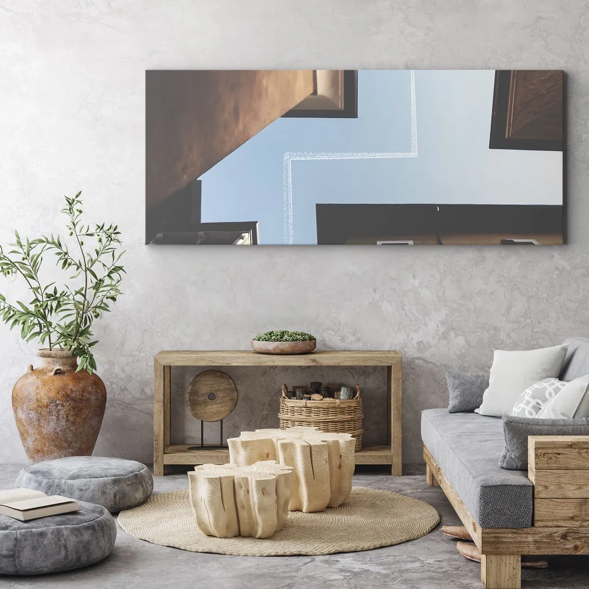 Quadro su tela - Stampe su Tela - Sopra il labirinto urbano - 100x40 cm
