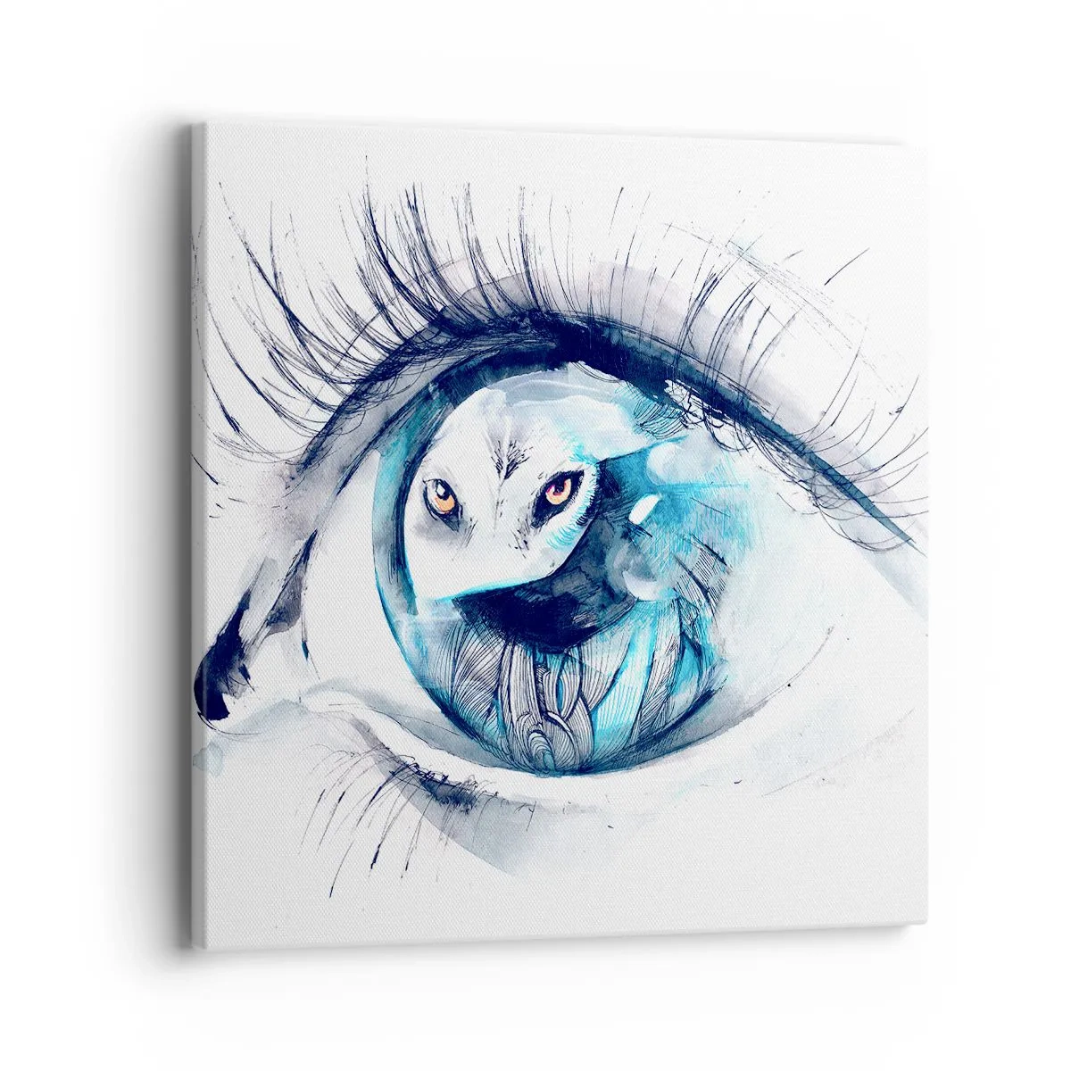 Quadro su tela - Stampe su Tela - Faccia a faccia con la natura selvaggia - 40x40 cm