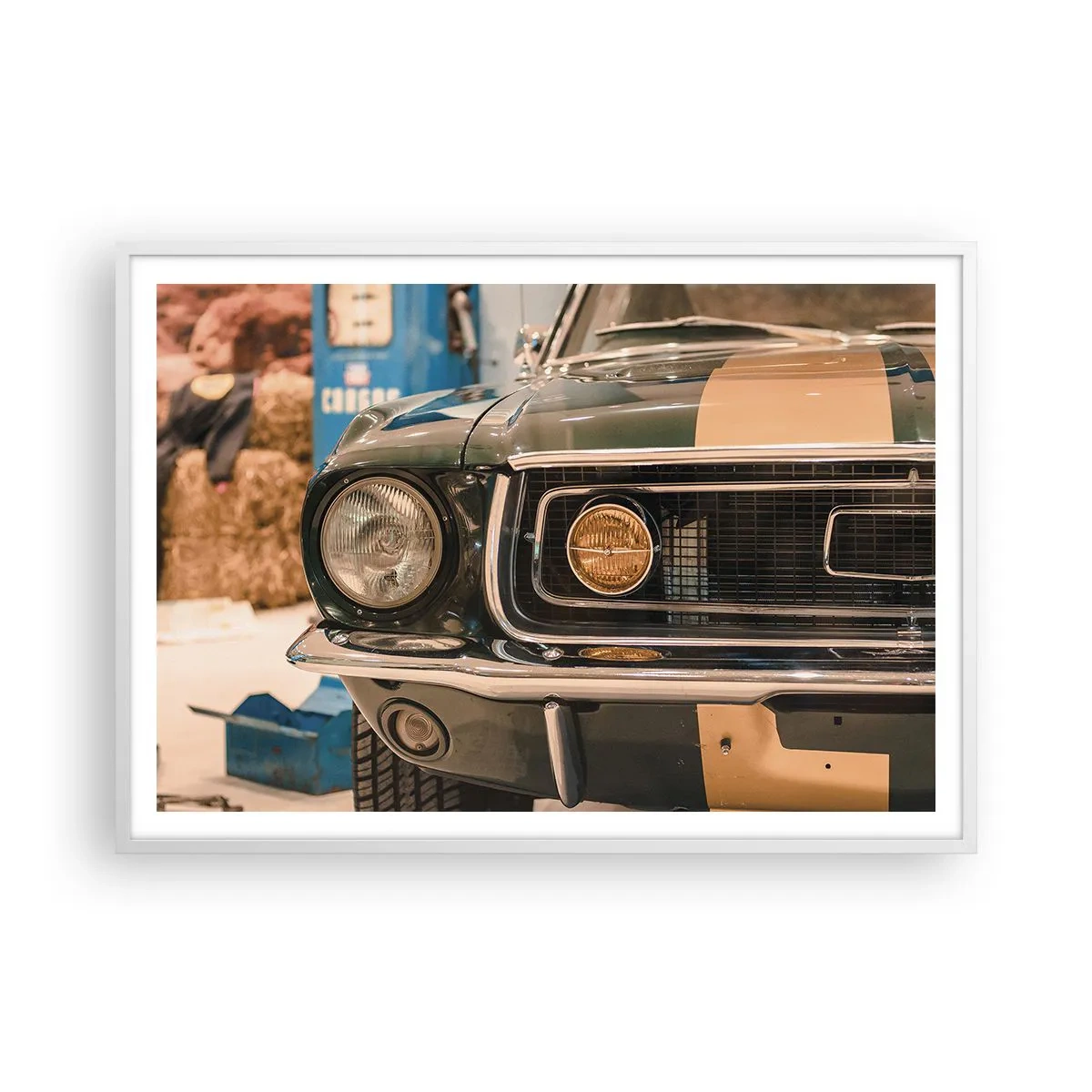 Poster in cornice bianca - Incontro con la leggenda - 100x70 cm