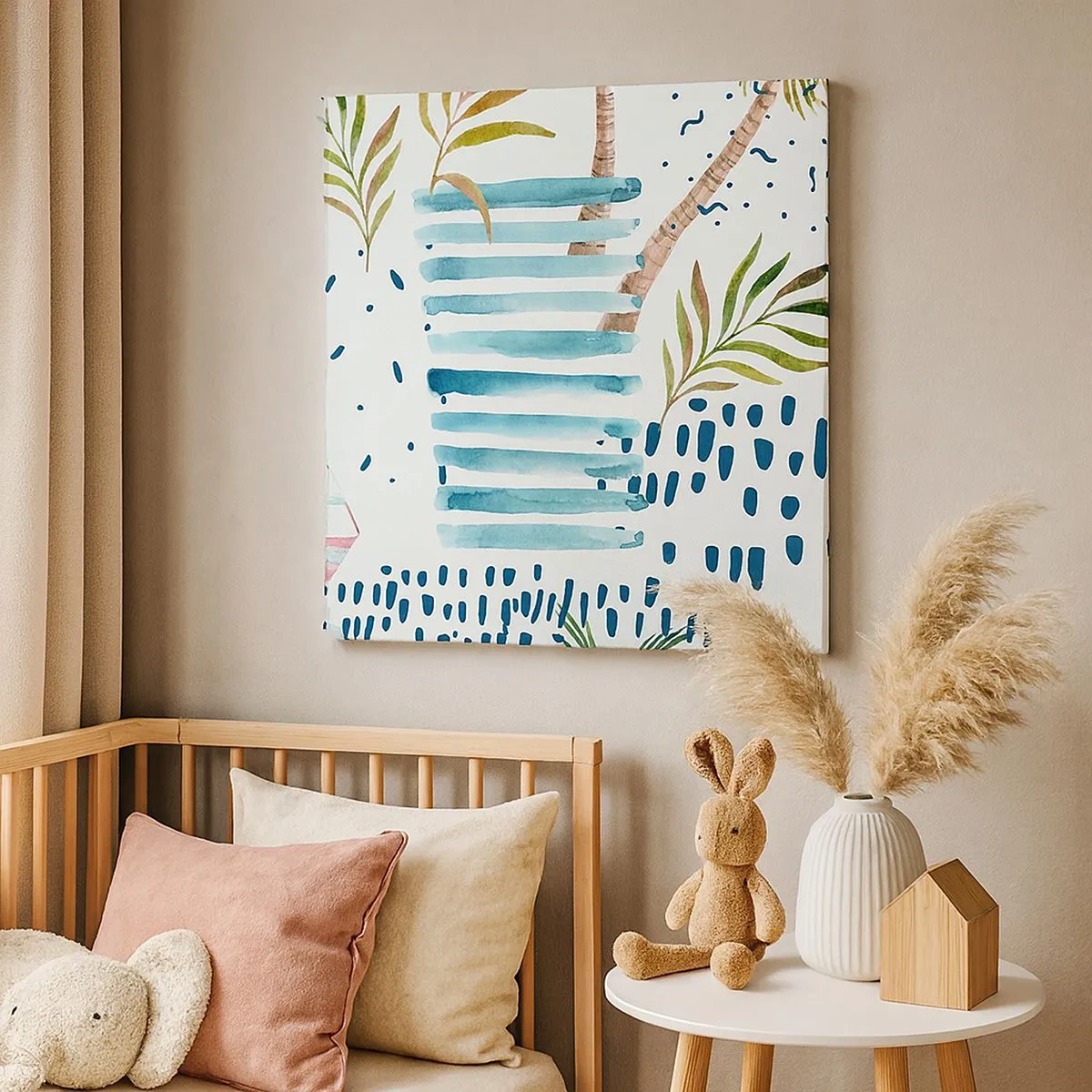 Quadro su tela - Stampe su Tela - Vacanze sotto le palme - 30x30 cm