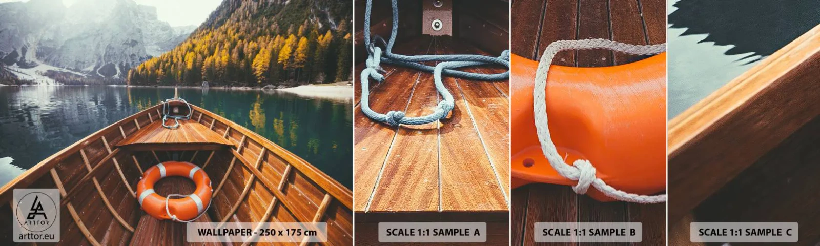 Campione di Fotomurale Adesivo Deluxe Sticker - Gita sui monti - Paesaggio, Montagne, Alpi - 100x30 cm