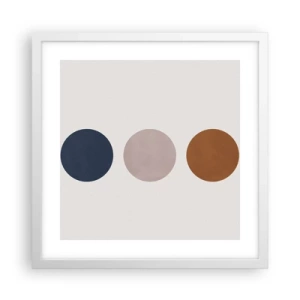 Poster in cornice bianca - Simbolo di perfezione - 40x40 cm