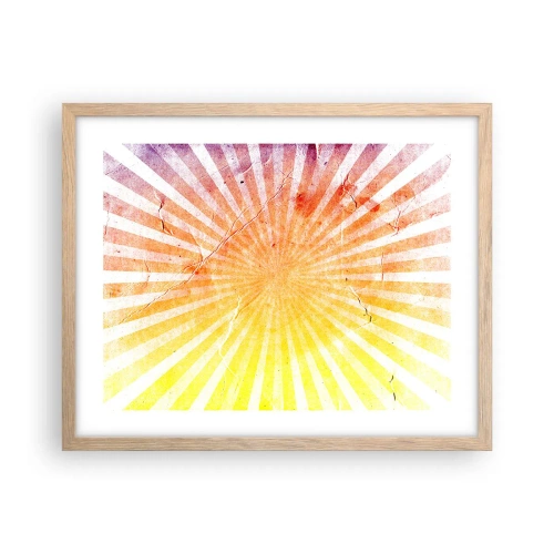 Poster in cornice rovere chiaro - Albe e tramonti - 50x40 cm