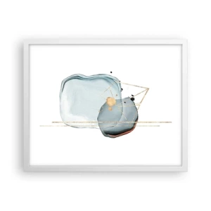 Poster in cornice bianca - Studio di goccia - 50x40 cm