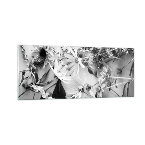 Quadro su vetro - Un non bouquet di fiori - 100x40 cm