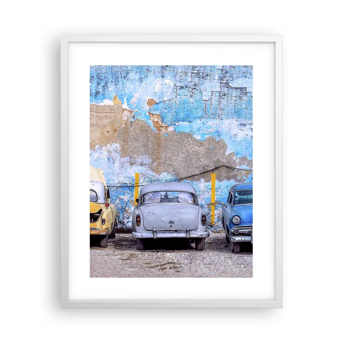 Poster in cornice bianca - L'incontro dei veterani - 40x50 cm