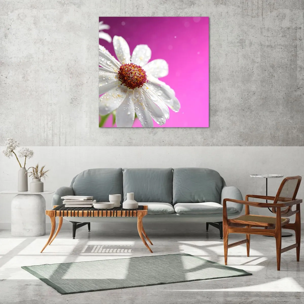 Quadro su vetro - Modesto nella sua bellezza - 30x30 cm