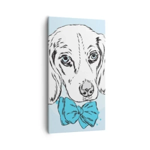 Quadro su tela - Stampe su Tela - Eleganza canina - 55x100 cm