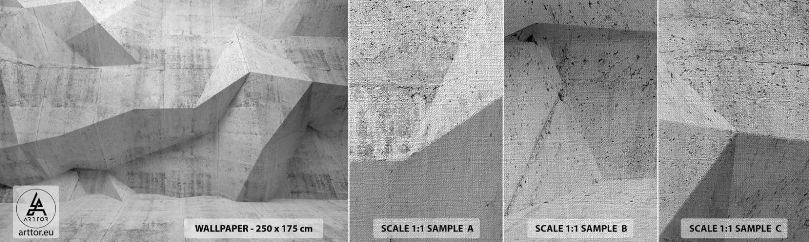 Campione di Fotomurale Premium Canvas - Una vera sfida - Astrazione, Pezzo, 3D - 100x30 cm