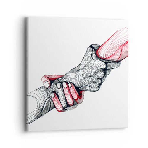 Quadro su tela - Stampe su Tela - Sei in buone mani - 40x40 cm