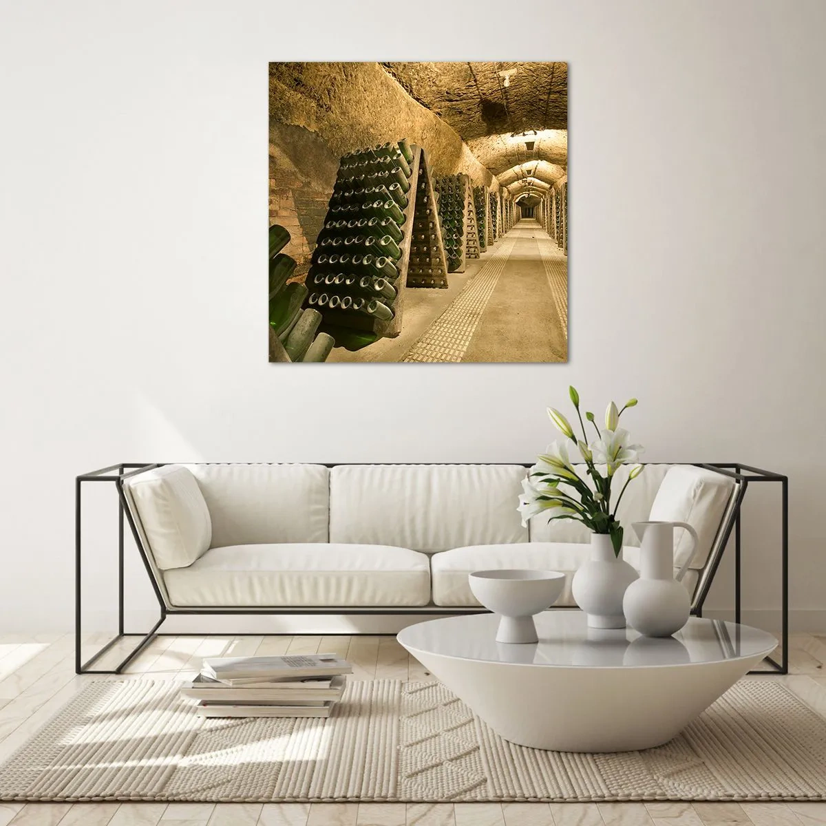 Quadro su vetro - Nascita del sapore - 30x30 cm