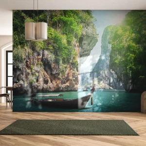 Fotomurali Premium Canvas - Invito a un viaggio esotico - Paesaggio, Tailandia, Mare - 200x140 cm