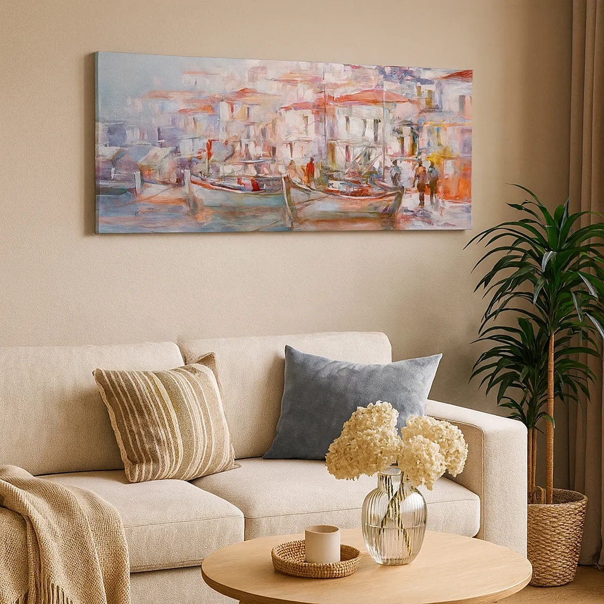 Quadro su tela - Stampe su Tela - Vacanze in pastello - 30x30 cm