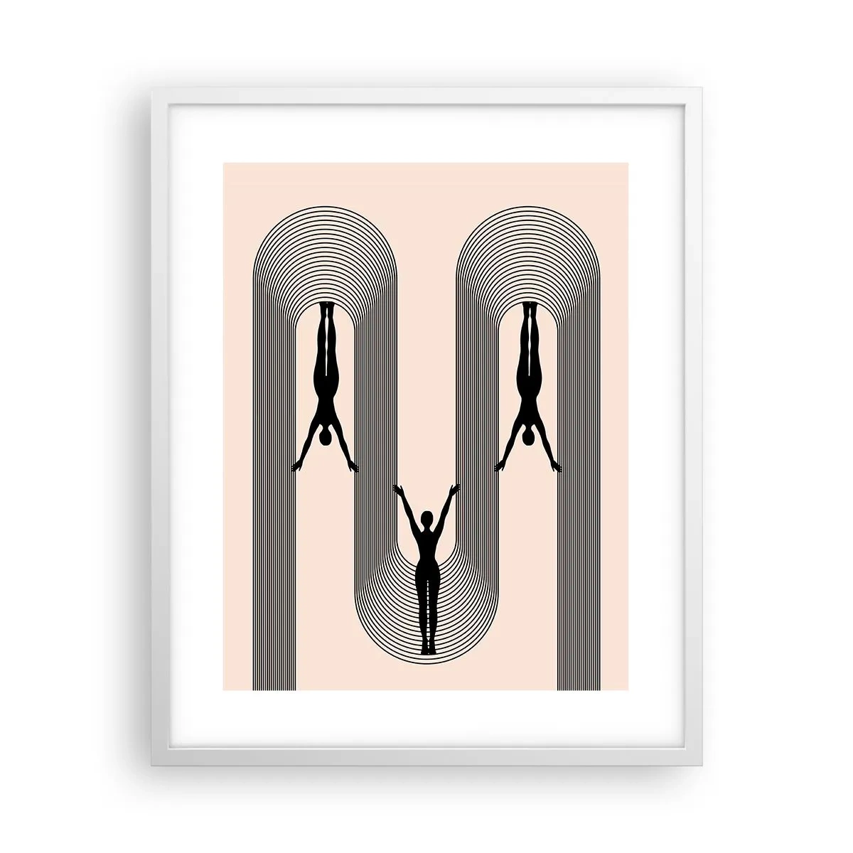 Poster in cornice bianca - Sottosopra - 40x50 cm