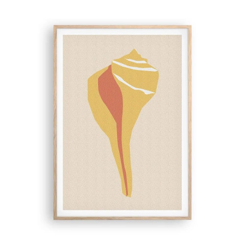 Poster in cornice rovere chiaro - Astrazione organica: crescita - 70x100 cm