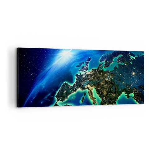 Quadro su tela - Stampe su Tela - L'Europa scintillante - 100x40 cm