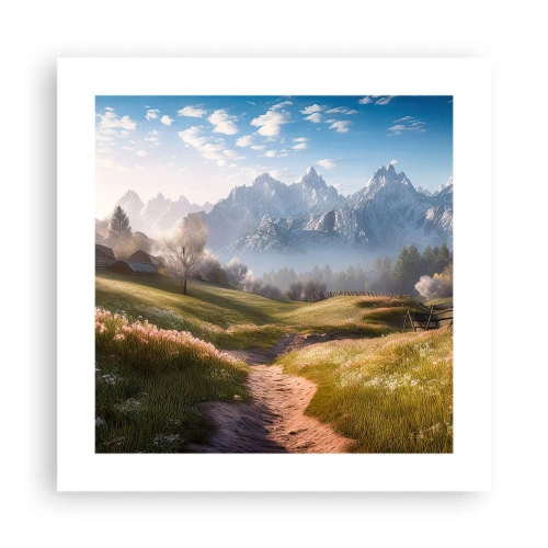 Poster - Valle idilliaca - 40x40 cm