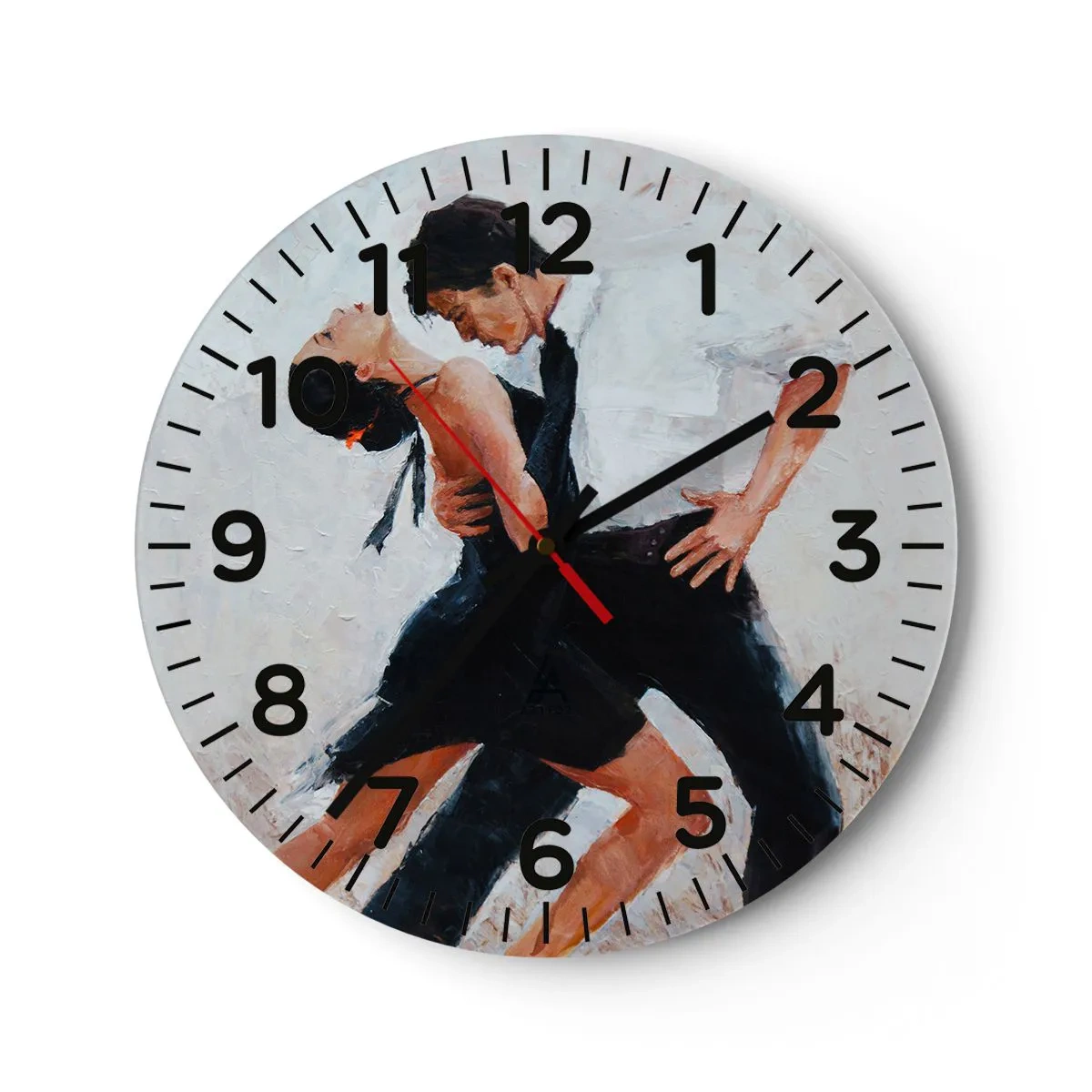 Orologio da parete - Orologio in Vetro - Il tango dei miei sogni - 30x30 cm