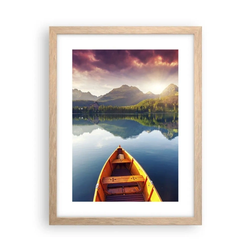 Poster in cornice rovere chiaro - Niente contro natura - 30x40 cm