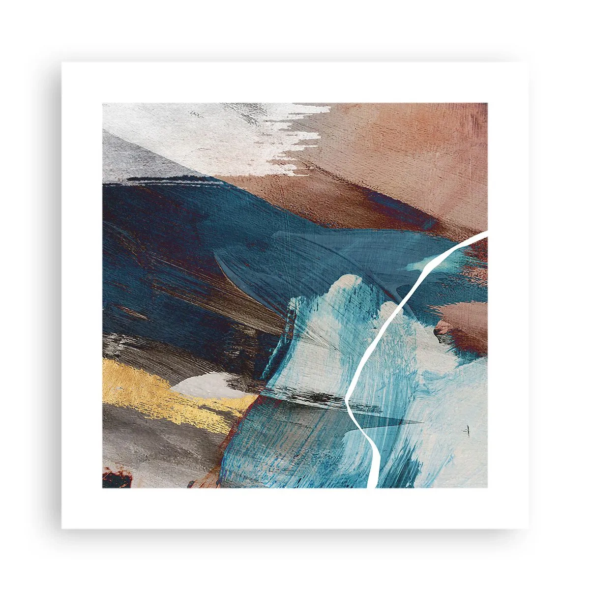 Poster - Con forza ed energia - 40x40 cm