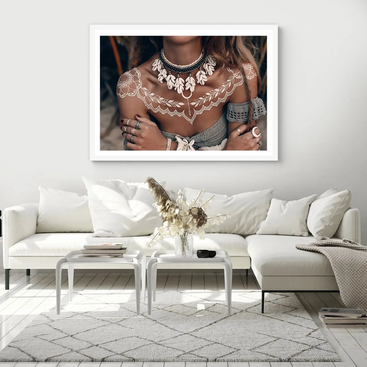 Poster in cornice bianca - Talismani, rituali di femminilità - 70x50 cm