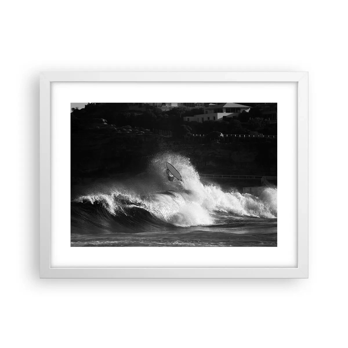 Poster in cornice bianca - Sfida accettata! - 40x30 cm