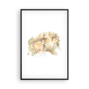Poster in cornice nera - Sarà l'anima gemella? - 61x91 cm