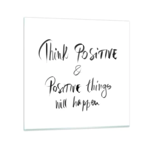 Quadro su vetro - Come vivere? - 40x40 cm