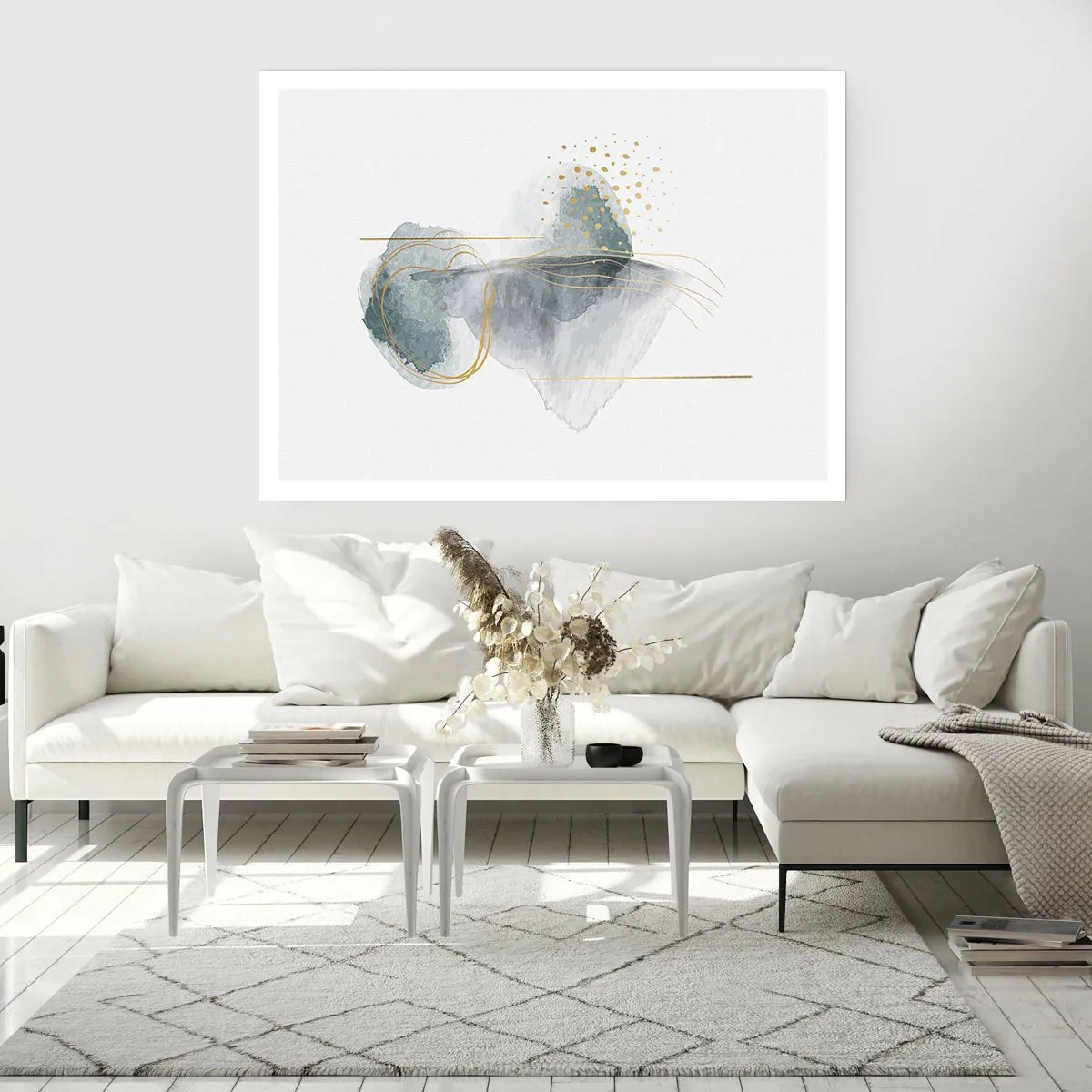 Poster - Sui legami del grigio e dell'oro - 91x61 cm