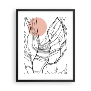 Poster in cornice nera - Nella rete dei rami - 40x50 cm