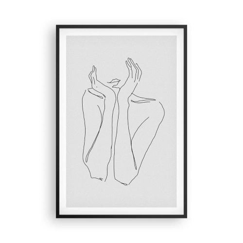 Poster in cornice nera - Quello che sognano le ragazze - 61x91 cm