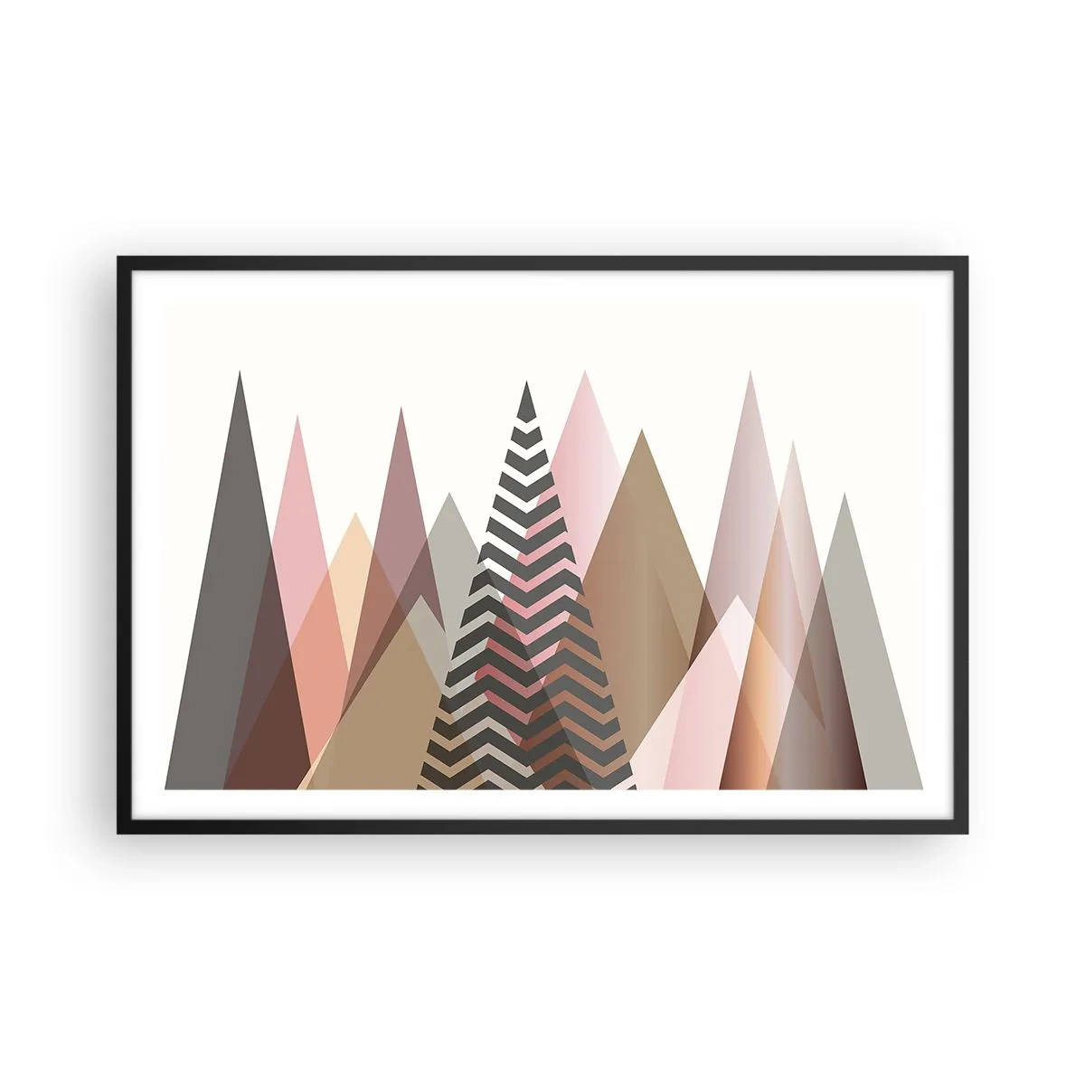 Poster in cornice nera - Vista piramidale - 91x61 cm