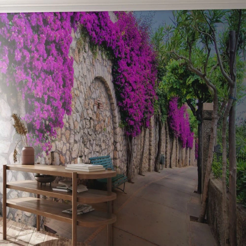 Fotomurali Premium Sand - Incontriamoci al più presto - Città, Fiori, Italia - 500x350 cm